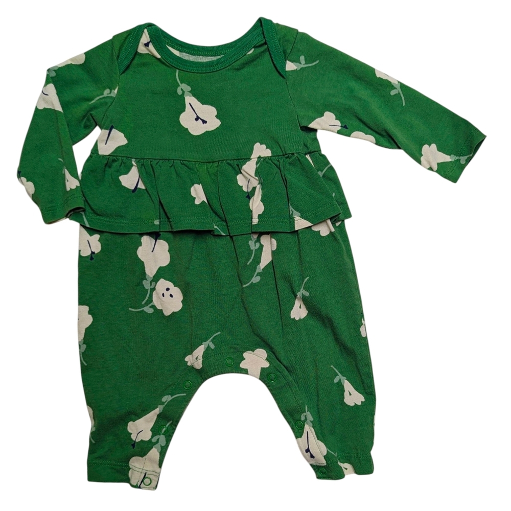 Tea Collection Green Floral Jumpsuit